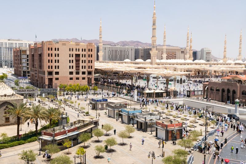 Urban view in Madinah near the Prophet’s Mosque